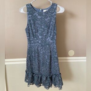 Altar'd State Gray Lace Dress